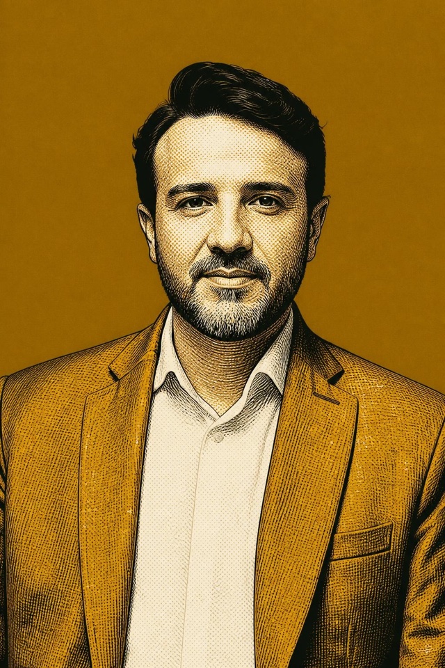 Retrato serigráfico de Renan Santos